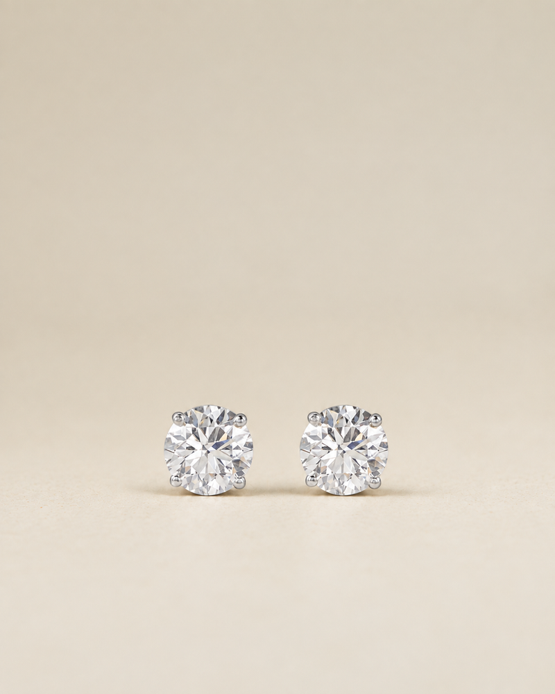 Studs de diamante de laboratorio 
