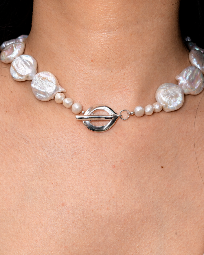 Choker Perlas